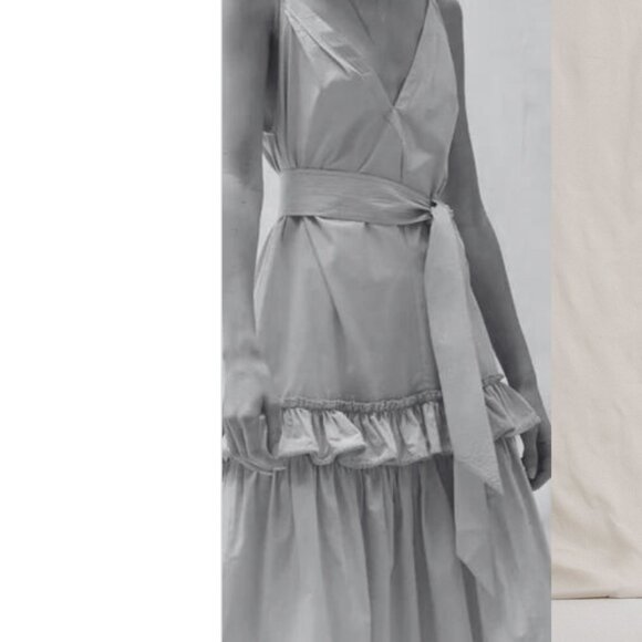 Figue Ada Belted Tiered Ruffle Midi Dress - Picture 3 of 13